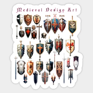 Medieval Design Art Sticker